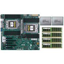 슈퍼마이크로 h11dsi-nt 마더보드 AMD epyc 7601 CPU 4x 삼성 호환 16GB 2133MHz RAM DDR4 ECC 2x, [01] 마더 보드