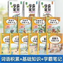 중국어교과서 소학교1학년 중국어원서 Doubanjiang 단어 축적 Daquan 훈련 풀 세트 1-6 학년 중국어 단어 기본 특수 훈련 수동 수량사 중복 단어 중복 단어 관용구, 초등학교 통용, 총 13권 어휘집적 훈련 Daquan + Xueb