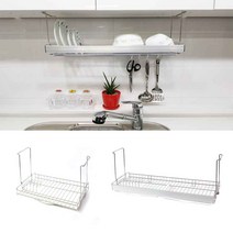 홀렌 알루미늄 식기건조대 그릇정리 450 600 800/그릇정리대/싱글주방/간단한설치/천정형건조대/그릇건조대/접시건조대/선반정리대/신혼식기, 알루미늄싱크선반800A