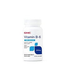 gnc 비타민 b-6 시간 방출 200 mg - 100 식물성 정제