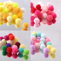 (900개입)1.5cm 고탄력 믹스 폼폼이 방울솜 털방울 털공, 하늘믹스 900pcs