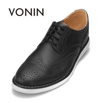 [신세계TV쇼핑]보닌 윙팁 루나창 천연소가죽 수제캐쥬얼화 INC007BK