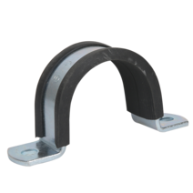 산업용호스밴드 옴관 카드 고정기 아연도금 두꺼운 브라켓 승마용 U형 목 파이프클립 2588217291, DN25A 직경 34mm _엘보링 스