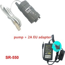 보일러 수리 교체 부품 하이 리프트 5m 12v 24v 고압 dc 잠수정 펌프 600l h 1000l h 마이크로 모터 스트레이트 슬롯 커팅 라인 석 펌프, SR-550 N EU 적응