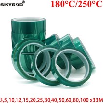 단열테이프 방열 배기 엔진 격실 절연 PET 필름 테이프 녹색 고온 내열성 PCB 솔더 SMT 도금 실드 보호 3mm 100mm 1 개 3 5, [01] 0.06mm, [01] 33M (1 Roll), [05] 12mm