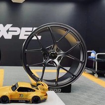 BBS 알루미늄 합금 단조 휠 모형 장식 RID 모델 4 인치 자동차 매니아, TE37 블랙