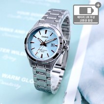 카시오 클래식 정장 여성 메탈 손목시계