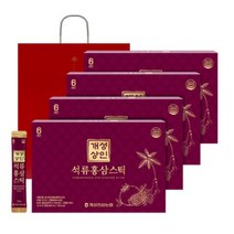 개성상인 석류홍삼스틱 10ml 30포 4박스, 4개