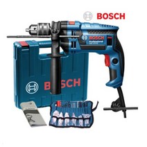 보쉬 750W 유선 해머 드릴 풀세트 DIY KIT 세트 GSB 1600RE, 1세트