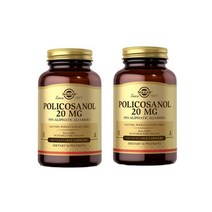 Solgar 솔가 Policosanol 폴리코사놀 20mg 100베지캡슐 2팩, 기본, 1개