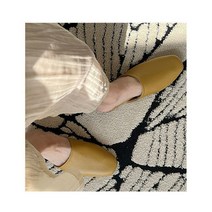 고급 양가죽 실내 슬리퍼 사무실 병원 앞막힌 슬리퍼 핑크 커플실내화, 옐로우