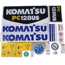 Komatsu 30/40/55/75/128/228/338-2 MR US UU 전체 차량 표준 부품 패키지 용 굴삭기 스티커, 08 PC128US