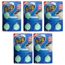 그린케미컬 싱크청 (3입) x 5개 싱크대 배수구 세정제, 10g, 15개입