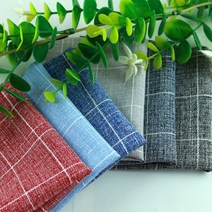 [동대문원단]스판체크원단 봄가을용 의류 홈데코 링클프리, 레드