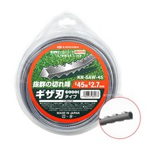 카타야마 예초기 끈 2.7mm x 45M 톱날형 KN-SAW-45 예초기날 예초기줄날 제초작업 나일론날 나일론 컷터 커터