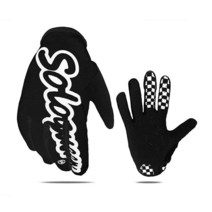 SOLO QUEEN 시뮬레이터 스티어링 휠 게임용 심 레이싱 글러브 L 블루, Black, X-Large