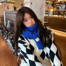 후암마켓 니트목도리 포인트라벨 머플러