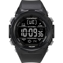 Timex 남성용 마라톤 50mm 디지털 시계 올리브 팔찌