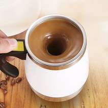 토네이 머그컵 자동회전 토네이도 쉐이크 텀블러 회오리 전동 쉐이커, 블루
