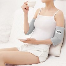 충전식 팔꿈치온열기 휴대용 발열팩 전기온열찜질기, 블랙 더블