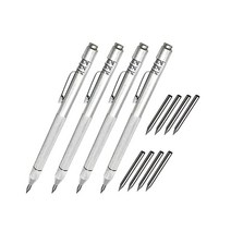 자석이 있는 텅스텐 카바이드 스크라이버 4팩 90-95 HRA 에칭 조각 펜 유리 세라믹 금속 시트 스톤 포용 교체 마킹 팁 8개 포함 162697