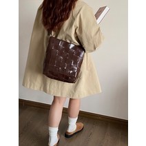 여성 가죽 숄더백 크로스백 바스켓백 출퇴근 토트 버킷백 소형
