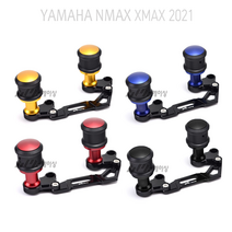 BIKI 야마하 NMAX XMAX 머플러 슬라이더 21 22 23년 슬라이드 튜닝 원형 보호 가드, 레드 A