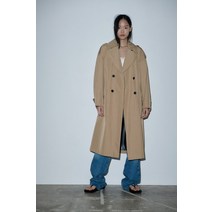 독일 자라 ZARA 벨트 디테일 테크니컬 트렌치 코트