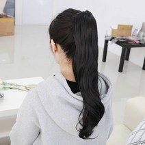 포니테일 집게 가발 자바니즈, 내츄럴블랙, 1