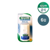 GUM 검 치과 위브 왁스 대용량 치실183m 1140 6개입, 없음