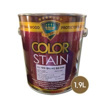 노루페인트 곰팡이방지 목재보호용 올뉴 칼라스테인 무광 1.9L, 월넛4