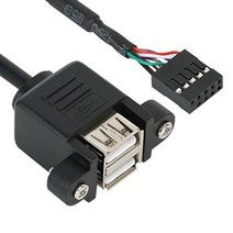 STNY_USB 2.0 메인보드 헤더 판넬형 케이블 0.5M 전문가용 형 2포트형 연결선 2포트