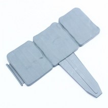 잔디엣지 울타리 화단 정원 경계 장식 풍경 꽃 접는 경로 테두리 잔디 모조 돌 접지, 회색 1pc