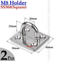 2pcs m5 m6 m8 304 스테인레스 스틸 홀더 로프 후크 걸쇠 커넥터 도어 볼트 후크 양산 그물 타포린 설치 부품
