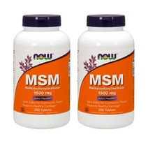 나우푸드 MSM 유황 마그네슘 스테아르산 2병, 1개, 200정