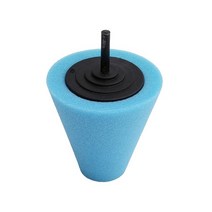 Auto Wheel Polishing Sponge Used for Electric Drill 3inch/ 4inch Burnishing Ball Cone Car Hub Buffin, 02 Blue