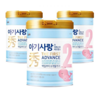 아기사랑수 더 퍼스트 어드밴스 분유 2단계, 750g, 3캔