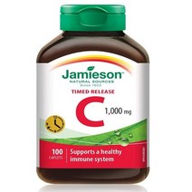 Jamieson 자미에슨 비타민 C 영양제 Vitamin C 1 000 mg Timed Release 100정, 1개