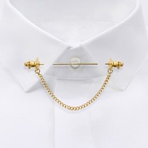 셔츠핀 카라클립 브로치 와이셔츠체인클립 브로치