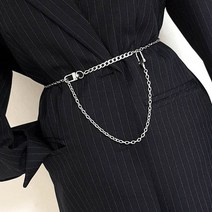 [자체제작]써지컬스틸 심플한 언발 체인벨트