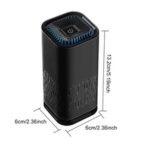 펫케어공기청정기 사무실공기청정기 가성비공기청정기 휴대용 공기 청정기 Usb 음이온 가정용 살균 포름알, 01 Black
