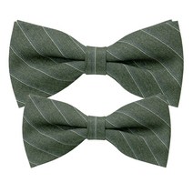 타이타이 다크그레이 클래식 울 퀄리티 스트라이프 우븐 아빠와아들 매칭 보타이 세트 CP3300