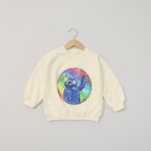 S/S 레인보우 변형스팽글 맨투맨 9~15호 AL01