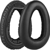 젠하이저 pxc 550 이어 패드용 2pcs 젠하이저 pxc550 이어 패드용 헤드폰 이어패드 헤드폰 이어패드 쿠션 이어머프 커버, 검은 색