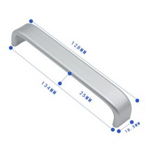 KK FING 모던 심플 알루미늄 합금 주방 캐비닛 도어 손잡이 핸들 단단한 홈 개선 가구 하드웨어, [05] Black 224mm