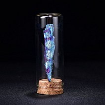 천연수정 무지개 비스무트 결정광석 인테리어소품 과학시간교육표본 크리스탈 꽃돌수석GT398, 검새 표본 상자 하나 (큰 사이즈)개