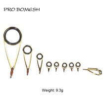 가이드링 Pro Bomesh-스피닝 낚싯대 가이드 세트 및 키트 SIC 링 골드 스테인레스 스틸 DIY 낚시 로드 액세서리 9 피스/키트, 6.KLH25 Set - Tip 사이즈 2.6mm