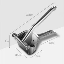 레몬 석류 라임 착즙기 즙 짜개 과즙기 스퀴저 레몬짜는기계145456 304 스테인레스 스틸 수동 과즙 짜는기구 오렌지 주스 압착기 가정용 과일 작은 짜기 인공물, 304 스테인리스 스틸 수동 착즙