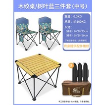 접이식테이블 알루미늄합금 롤테이블 휴대용 야외 가볍다 알루미늄의자, T06-나뭇잎 블루 트 중간사이즈