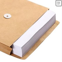 여우고양이 A4 하도메 각대 봉투 크라프트 서류 노루지 이력서 등기 소송기록 회사 대봉투, A4 하도메 각대 봉투 10매